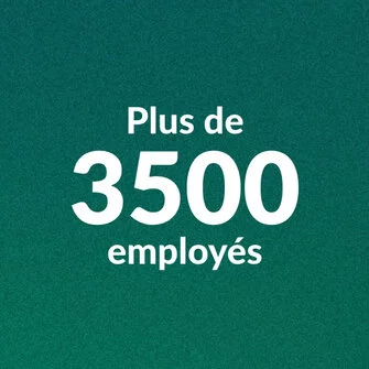 Plus de 3500 employés