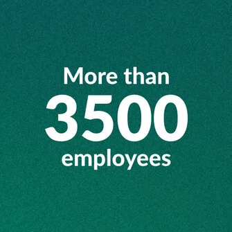 More than 3500 employees