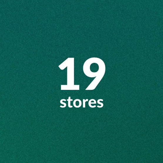 19 stores