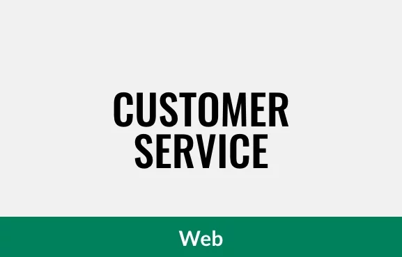 Customer service - Web